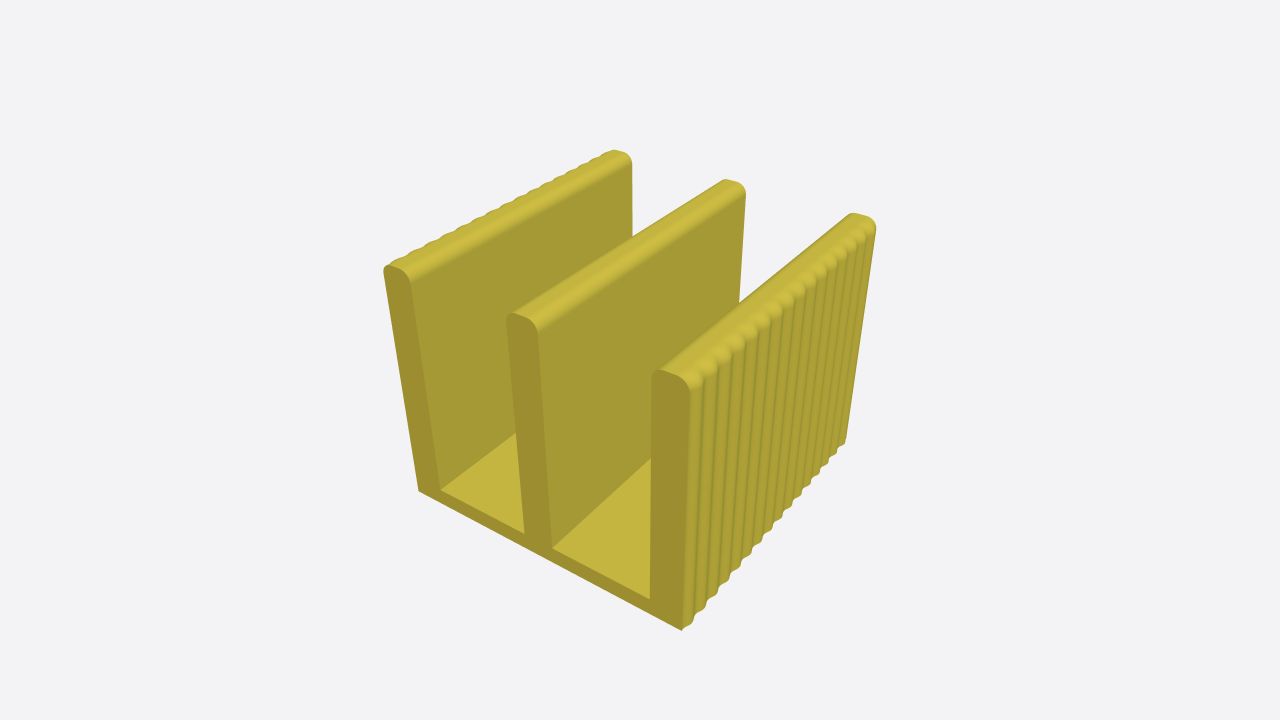 Ribbed book holder