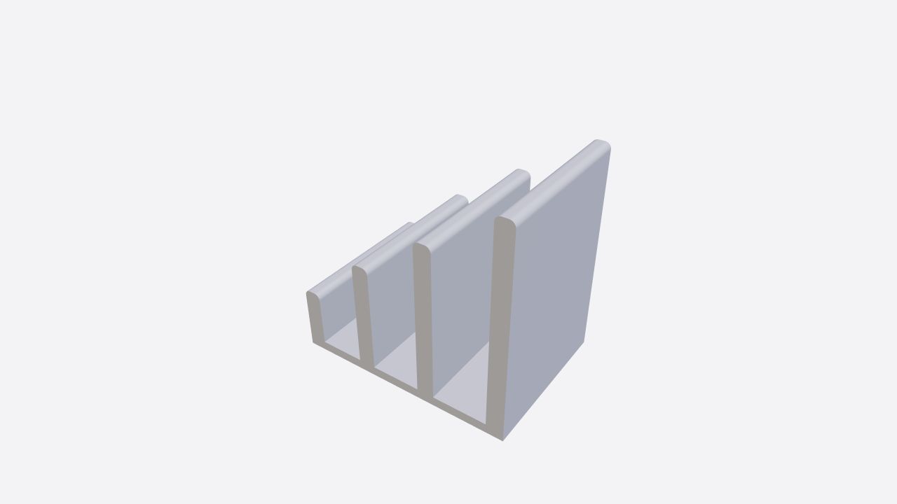 Solid stepped book holder