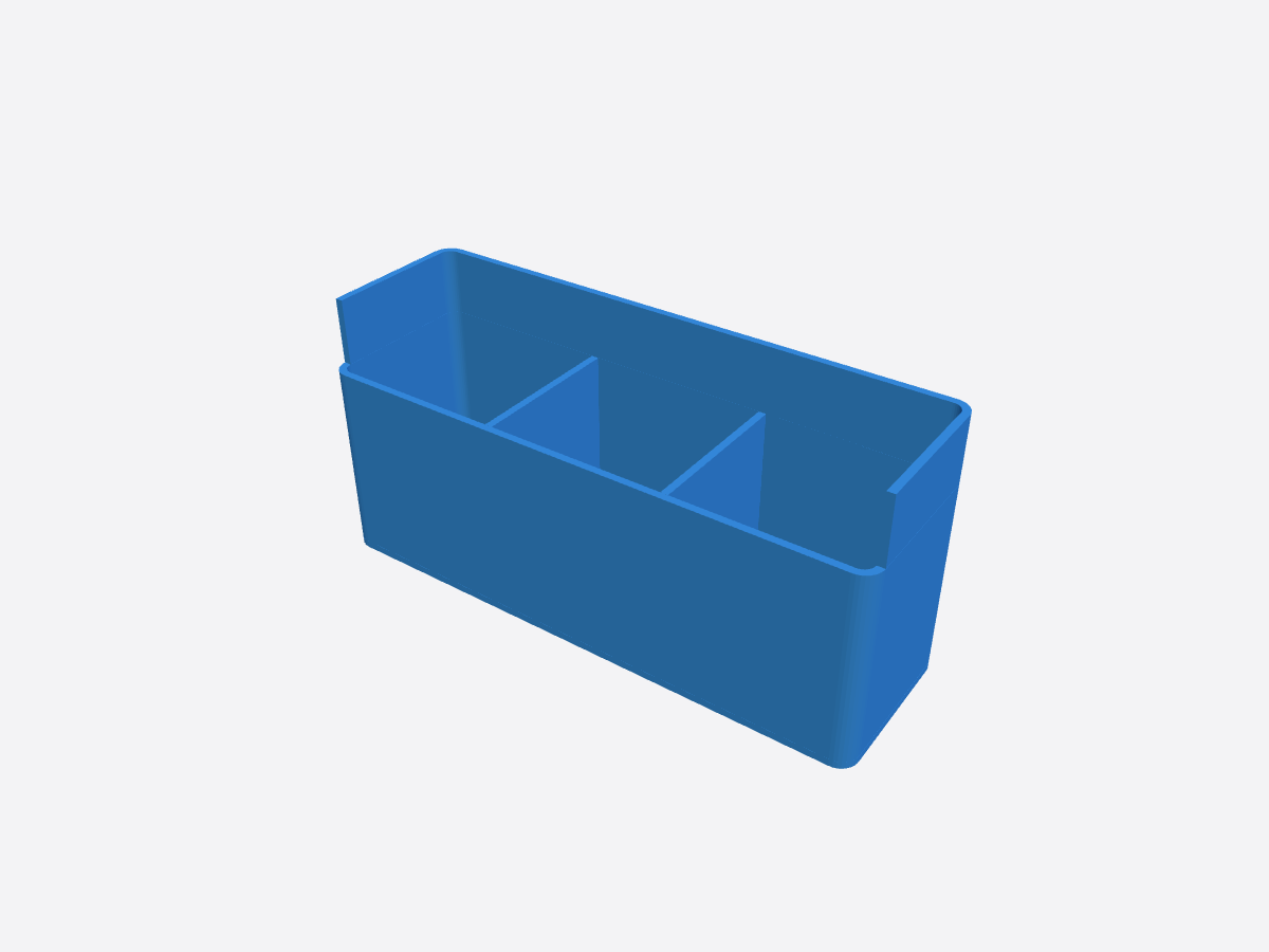 Divided wall pocket