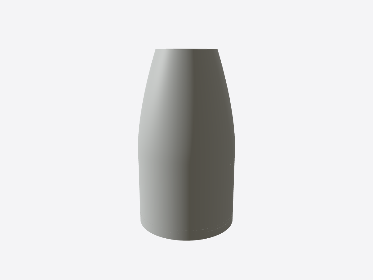 Narrow neck vase — angle view
